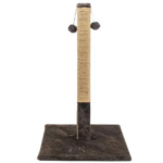 Ansamblu de joaca pentru pisici, tip coloana independenta cu ciucuri, maro