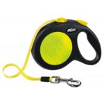 Lesa Flexi New Classic Neon, cu Banda, marimea L/5 m, galben
