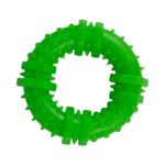 Jucarie pentru caini, forma de Inel cu Tepi, 12 cm, verde