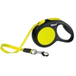 Lesa Flexi New Classic Neon, cu Banda, marimea XS/3 m, galben
