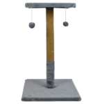 Ansamblu de joaca pentru pisici, tip turn cu platforma si ciucuri, gri