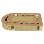 Zgarietor din carton pentru pisici Scratch&Play, 43.18x24.76x6.35 cm, Maro