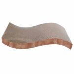 Zgarietor din carton pentru pisici, 38.1x20.95x6.99 cm, Maro