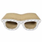 Zgarietor din carton pentru pisici, model ochelari, 49.53x24.13x17.01 cm, Multicolor