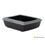 Litiera pentru pisici MPB Juliet ECO, 48x38x14h cm, Gri