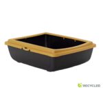 Litiera pentru pisici MPB Juliet ECO, 48x38x14h cm, Portocaliu