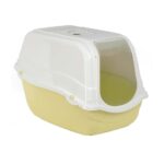 Litiera acoperita pentru pisici MPB Romeo, 57x39x41h cm, Galben