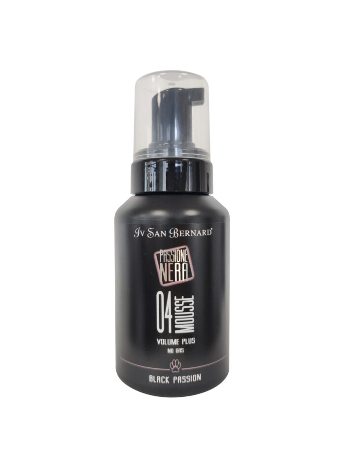 Mousse Iv San Bernard Black Passion Volum Plus 04, pentru caini si pisici, 250ml - imagine 1