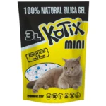 Asternut igienic pentru pisici, silicat, Kotix Normal MINI, 3L, 1.2kg