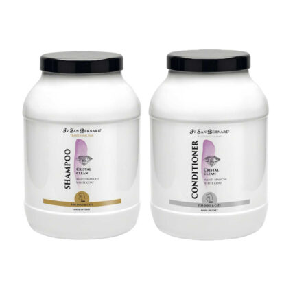 Sampon si Balsam Iv San Bernard Cristal Clean, pentru caini si pisici, 3l