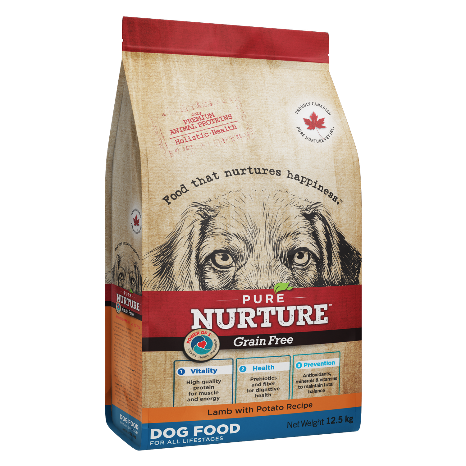 3021_12,5kg Hrana pentru caini all breed Pure Nurture Grainfree, cu miel si cartofi, 12.5kg - imagine 1